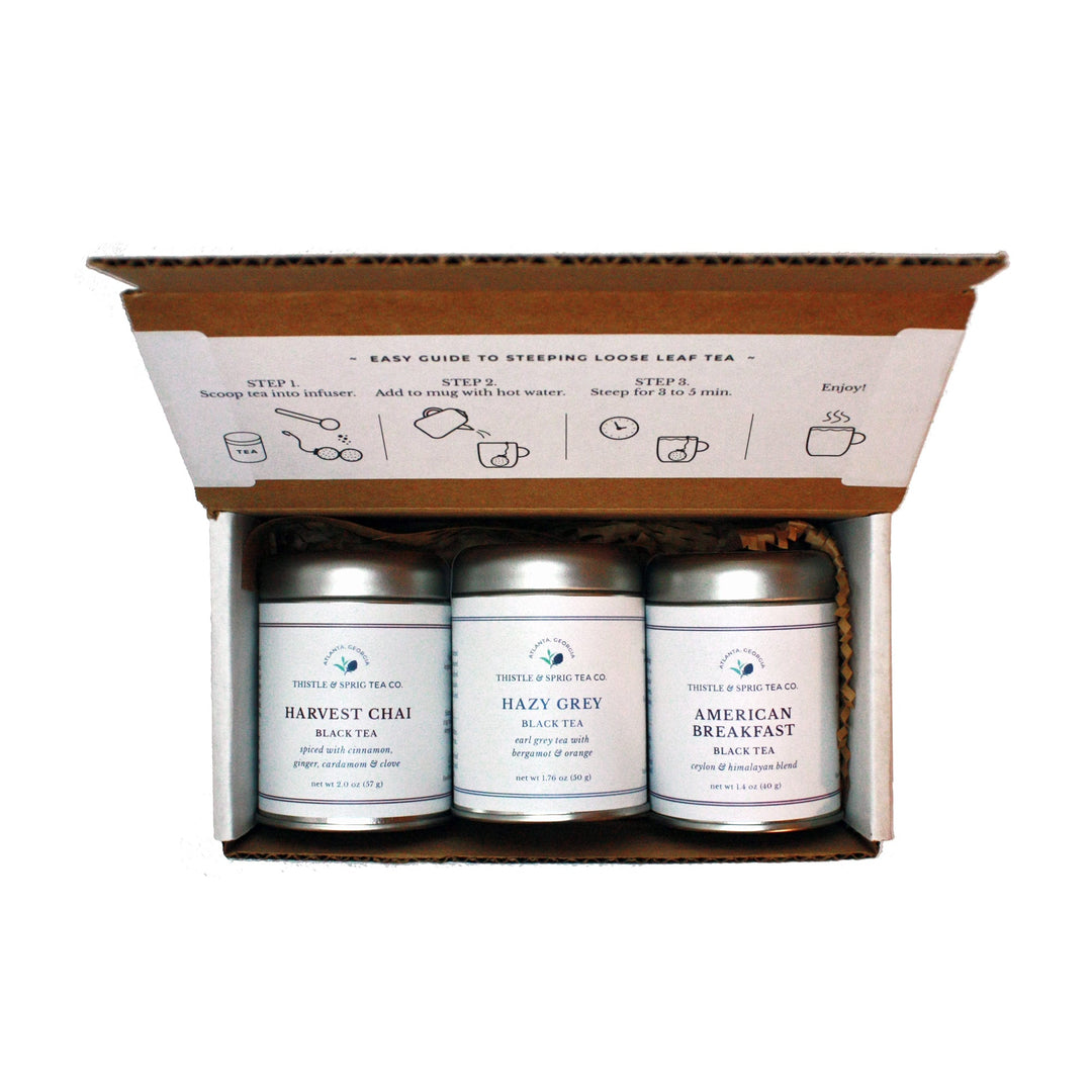 Morning Wakeup Tea Trio - Thistle & Sprig Tea Co.