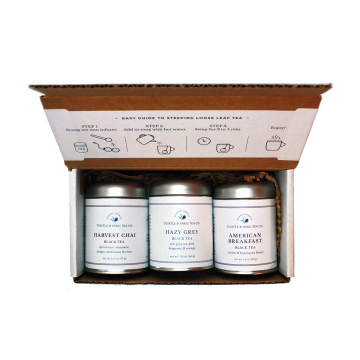 Morning Wakeup Tea Trio - Thistle & Sprig Tea Co.
