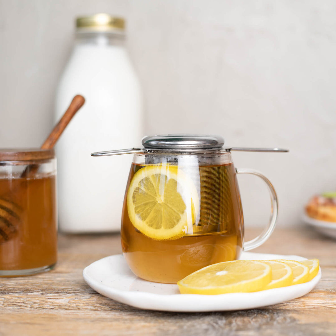 Tea Steeper Infuser Basket with Lid - Thistle & Sprig Tea Co.