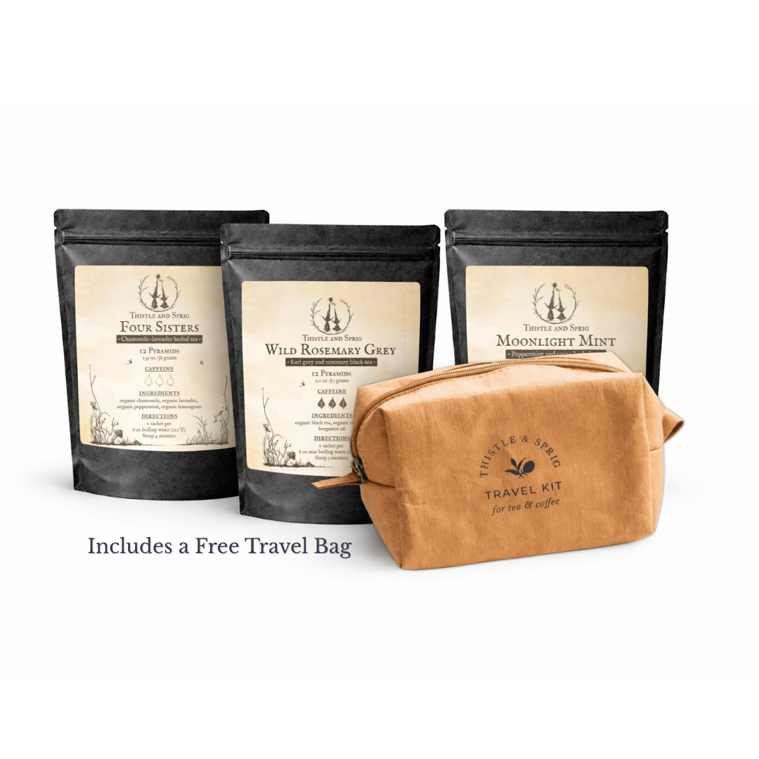 Pyramid Tea Bundle w/ Travel Bag - Thistle & Sprig Tea Co.